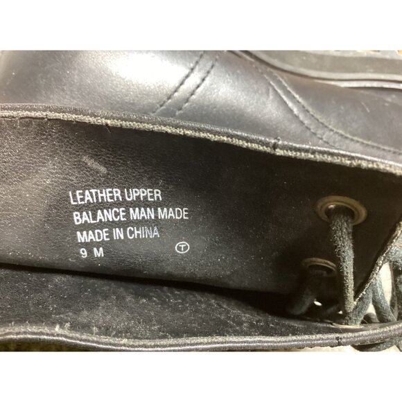 Vintage Mudd Leather & Leopard Print Lace-Up Boots Size 9M Grunge Moto Punk Y2K - Picture 6 of 11